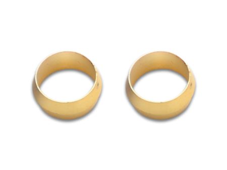 Vibrant 5 8in Brass Olive Hardline Tubing Inserts (2 Pack) Online