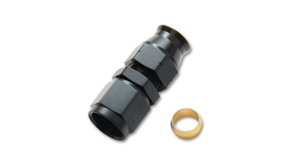 Vibrant -6AN Female to 3 8in Tube Adapter Fitting (w  Brass Olive Insert) Online Hot Sale