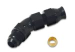 Vibrant 45 Degree 1 2in Tube to Male -8AN Flare Adapter w  Olive Inserts For Discount