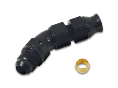 Vibrant 45 Degree 5 16in Tube to Male -6AN Flare Adapter w  Olive Inserts Hot on Sale