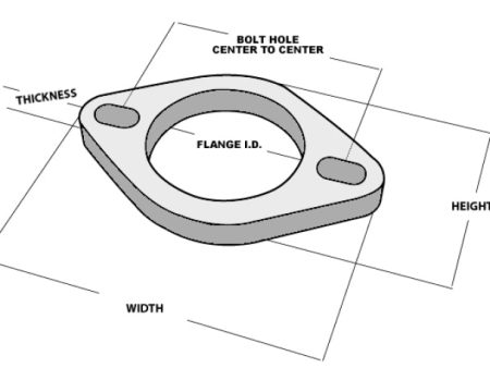 Vibrant 2-Bolt T304 SS Exhaust Flange (2.75in I.D.) Hot on Sale