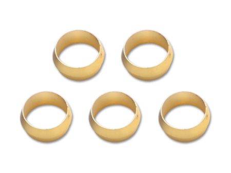 Vibrant Brass Olive Inserts 3 8in - Pack of 5 For Discount