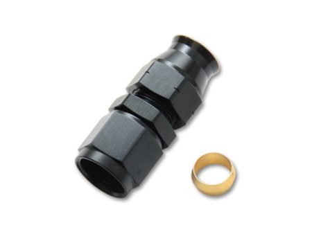 Vibrant -6AN Female to 3 8in Tube Adapter Fitting (w  Brass Olive Insert) Online Hot Sale