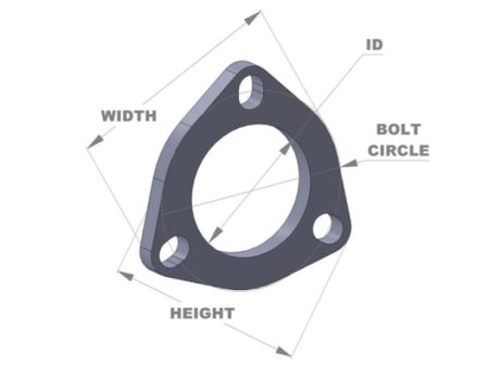 Vibrant 3-Bolt T304 SS Exhaust Flange (2.5in I.D.) Discount