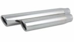 Vibrant 3in Round SS Truck SUV Exh Tip (Single wall Angle Cut Rolled Edge) - 2.5in inlet 11in long Online