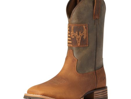 Ariat Hybrid Patriot Country Western Boot (Men) - Casper Brown Online Sale