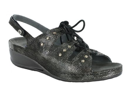 Wolky Bombi Wedge Sandal (Women) - Black For Cheap