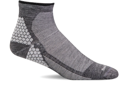 Sockwell Plantar Sport Quarter Compression Sock (Men) - Charcoal For Cheap