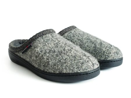 Haflinger AT64 Hardsole Slipper (Unisex) - Grey Speckle For Discount