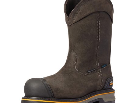 Ariat Stump Jumper 6  Pull On Waterproof Composite Toe Work Boot (Men) - Coffee Online Sale