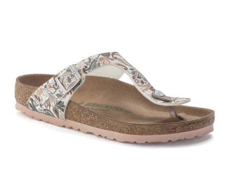 Birkenstock Gizeh Vegan Sandal (Women) - Paisley Light Rose Birko-Flor Supply