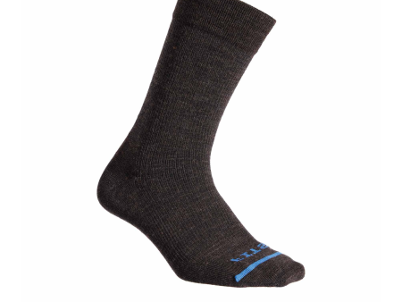 FITS F5001 Ultra Light Dress Crew Sock (Unisex) - Chestnut Online Hot Sale