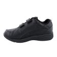 Drew Force V Hook and Loop Walking Shoe (Men) - Black Leather Online Sale