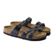 Birkenstock Franca Slide Sandal (Women) - Blue Oiled Leather Online now