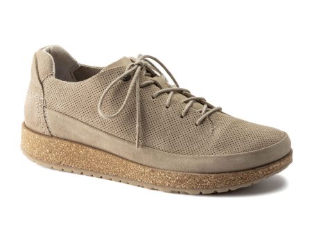 Birkenstock Honnef Low Lace Up (Unisex) - Light Sandcastle Perf Suede Cheap