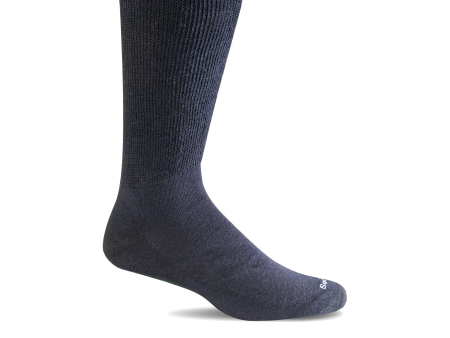 Sockwell Extra Easy Crew Sock (Men) - Black For Discount