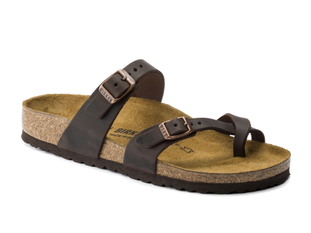 Birkenstock Mayari Slide Sandal (Women) - Habana Oiled Leather Discount