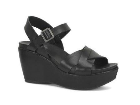 Kork-Ease Ava 2.0 Wedge Sandal (Women) - Black Cheap