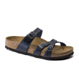 Birkenstock Franca Slide Sandal (Women) - Blue Oiled Leather Online now