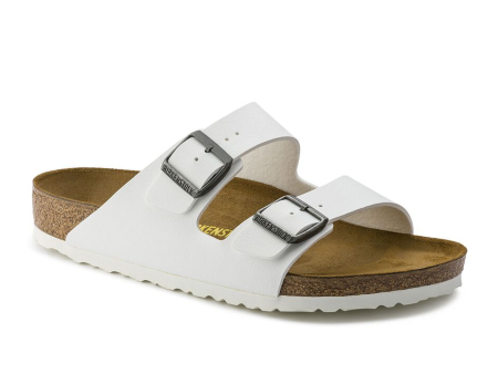 Birkenstock Arizona Slide Sandal (Unisex) - White Birko-Flor Cheap