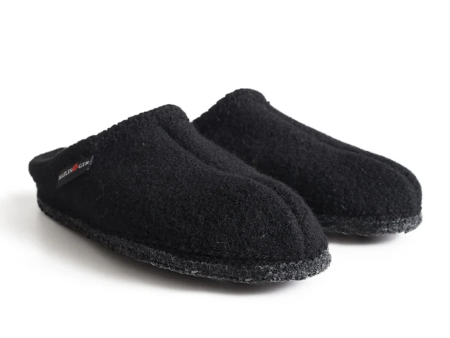 Haflinger AS8 Classic Slipper (Unisex) - Black Online Hot Sale