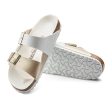 Birkenstock Arizona Split Slide Sandal (Women) - White Gold Birko-Flor For Cheap