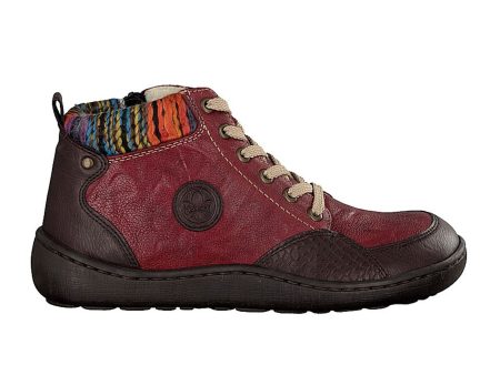 Rieker 44442-25 Ankle Boot (Women) - Havanna Merlot Orange-Multi Fashion