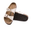 Birkenstock Sydney Slide Sandal (Women) - Graceful Pearl White Birko-Flor Supply