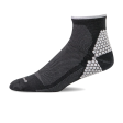 Sockwell Plantar Sport Quarter Compression Sock (Men) - Black Sale