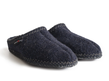 Haflinger AS20 Classic Slipper (Unisex) - Navy on Sale