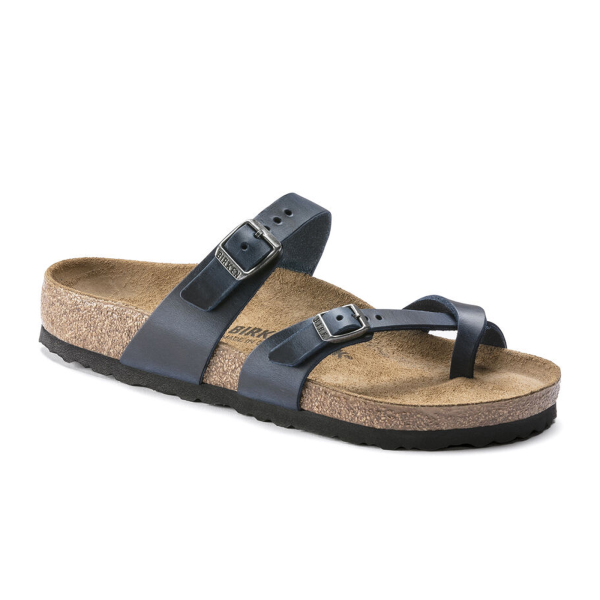 Birkenstock Mayari Sandal (Women) - Blue Oiled Leather Sale