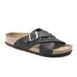 Birkenstock Lugano Slide Sandal (Unisex) - Camberra Black Oiled Leather Discount