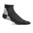 Sockwell Plantar Sport Quarter Compression Sock (Men) - Black Sale