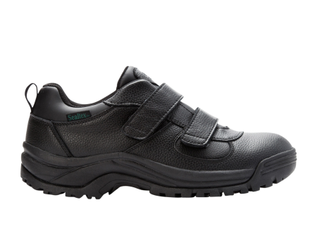 Propet Cliff Walker Low Strap Hiking Shoe (Men) - Black Grain Online Sale