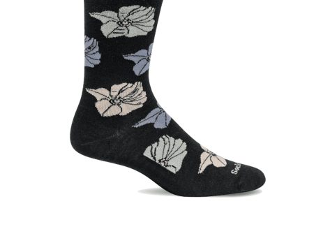 Sockwell Big Bloom Crew Sock (Women) - Black For Cheap