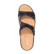 Revere Rio Slide Sandal (Women) - Onyx Black Lizard Discount