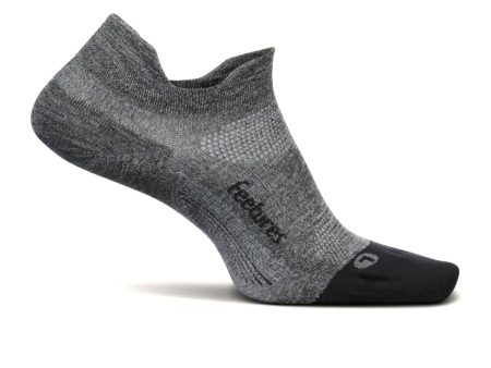 Feetures E55160 Elite Ultra Light No Show Tab Sock (Unisex) - Gray Discount