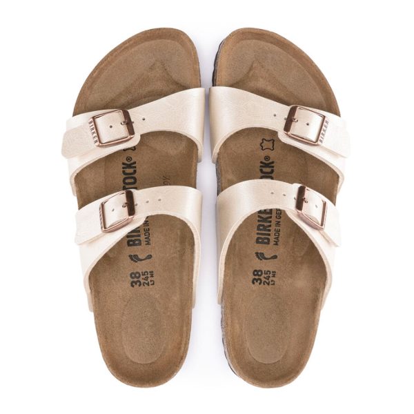 Birkenstock Sydney Slide Sandal (Women) - Graceful Pearl White Birko-Flor Supply