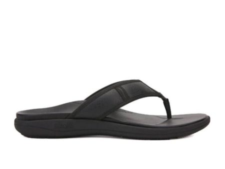 Strole Vibe Wide Thong Sandal (Men) - Black 2 Online Hot Sale