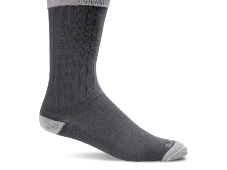 Sockwell Easy Does It Crew Sock (Men) - Black Supply