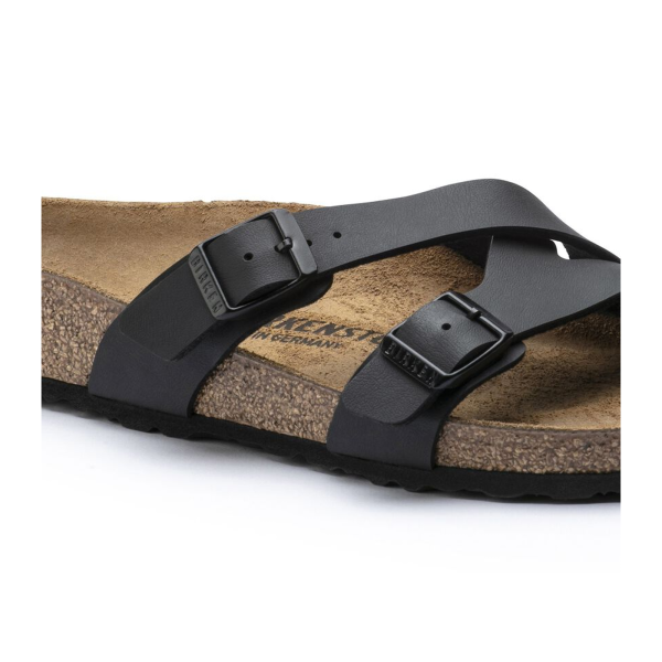 Birkenstock Yao Slide Sandal (Women) - Black Birko-Flor Online Hot Sale