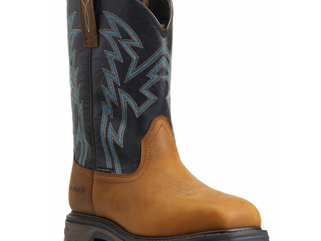 Ariat Workhog XT BOA Carbon Toe Western Work Boot (Men) - Dark Earth Black on Sale