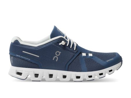 On Running Cloud 5 Running Shoe (Women) - Denim White Online Hot Sale