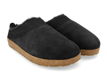 Haflinger Snowbird Clog (Unisex) - Black Online Sale