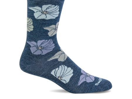 Sockwell Big Bloom Crew Sock (Women) - Denim Online Hot Sale