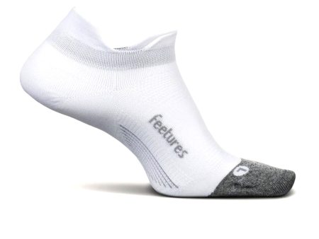 Feetures E55158 Elite Ultra Light No Show Tab Sock (Unisex) - White Online