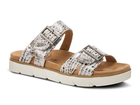 Spring Step Harlowie Slide Sandal (Women) - White Multi Discount