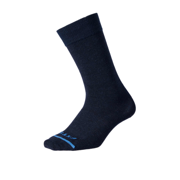 FITS F5001 Ultra Light Dress Crew Sock (Unisex) - Solid Navy Online Hot Sale