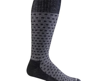 Sockwell Shadow Box Over the Calf Compression Sock (Men) - Black Online