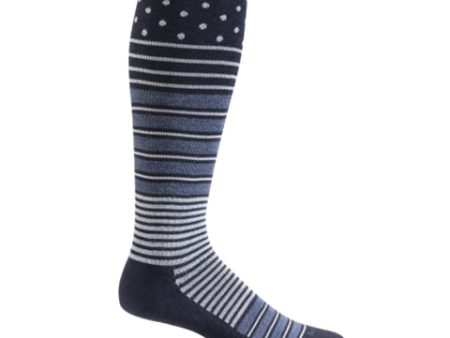 Sockwell Twister Over the Calf Compression Sock (Women) - Navy Online now